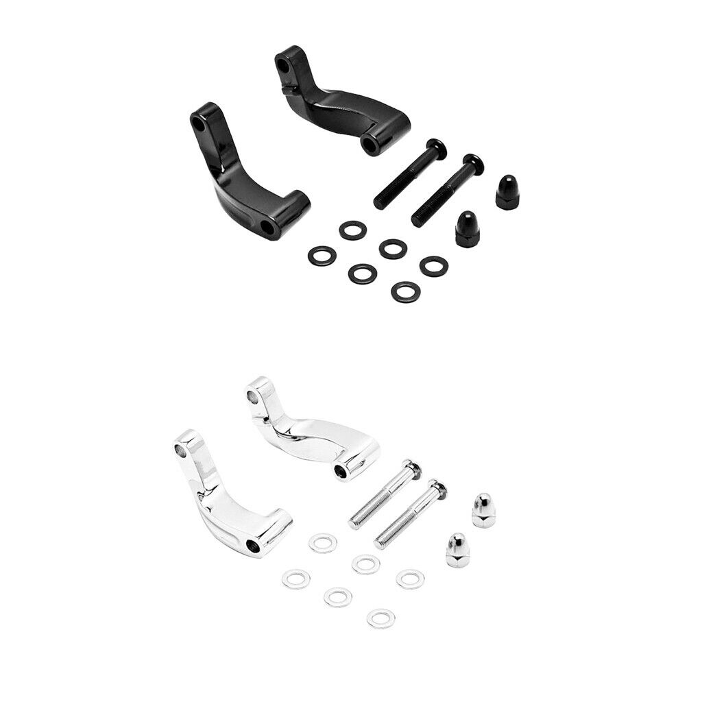 Mirror Extension Kit Relocation Black for  06-2017 Motorcycles
