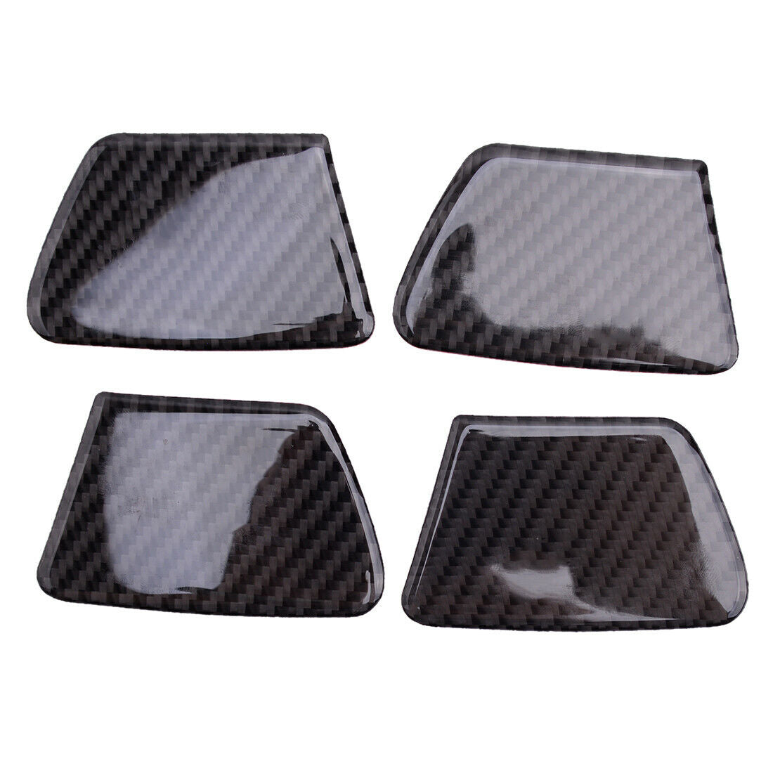 4x Car Carbon Fiber Interior Door Handle Bowl Trim Cover Fit for Chevrolet Cruze