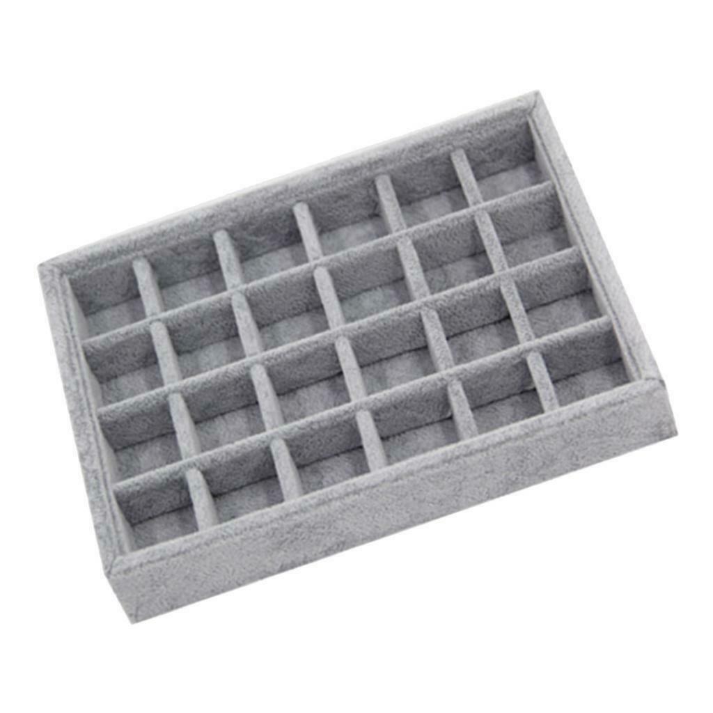 2x Jewelry Tray Bracelets Necklace Diamond Storage Case Holder Container