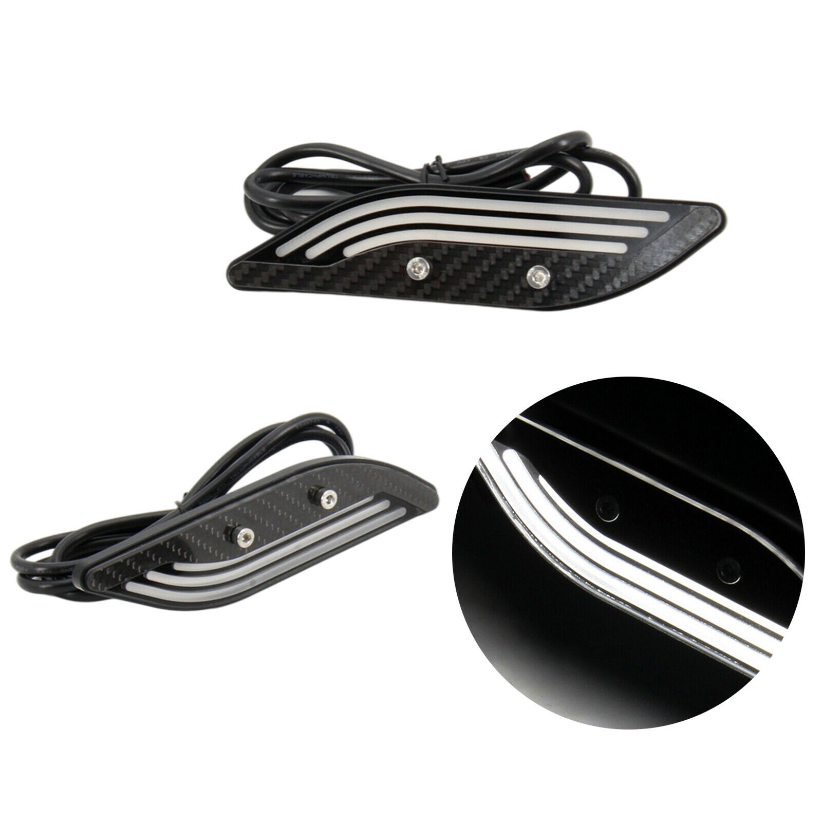 2 PCS Motorbike LED Turn Signal Light Cornering Lamp Waterproof Performance