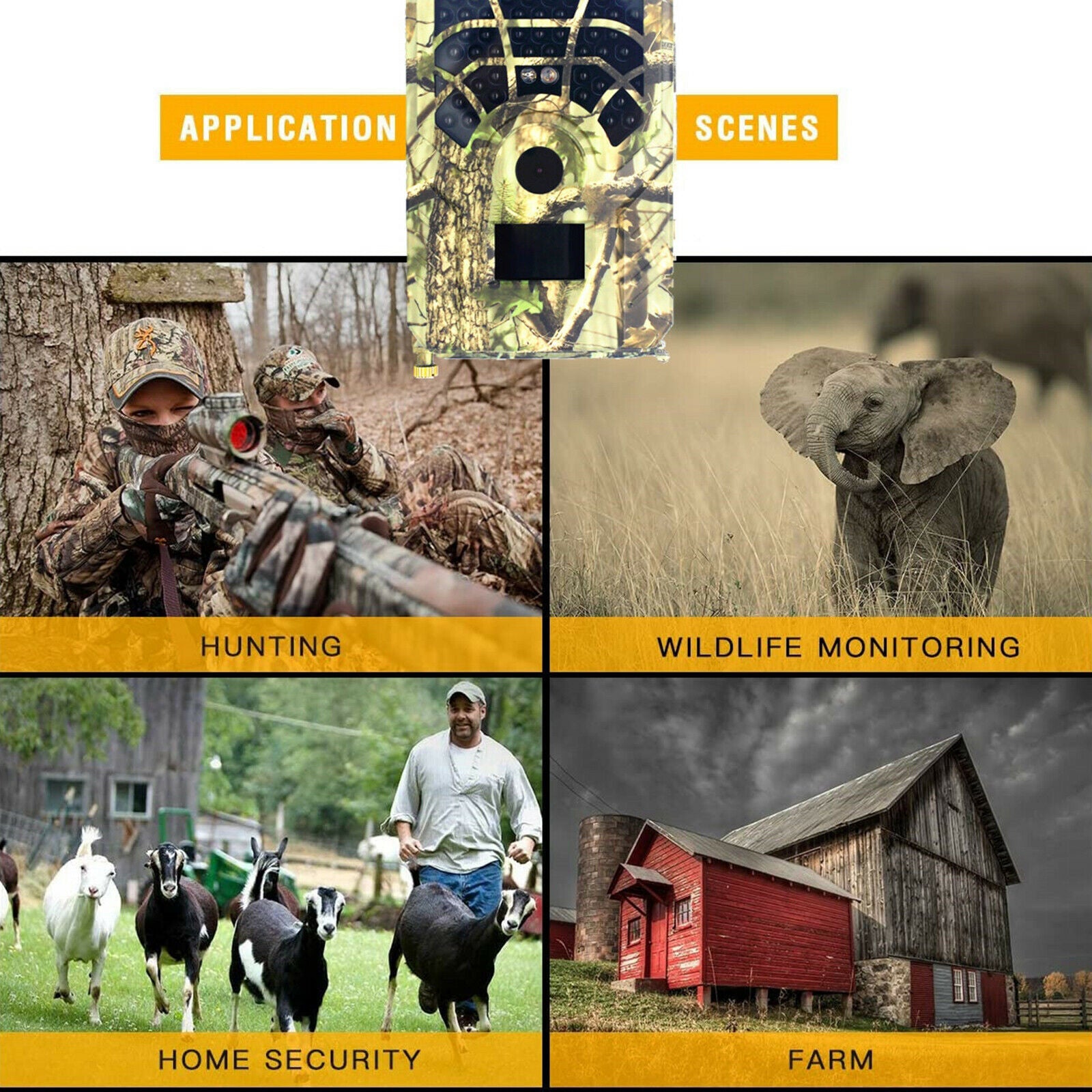 Outdoor HD Hunting Camera Deer Wildlife Scouting Trail Cam Night Vision