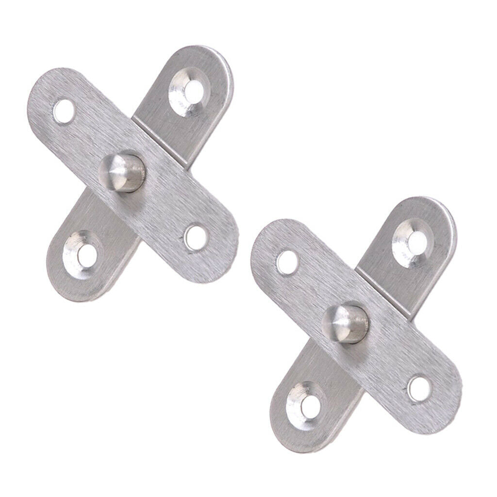 2Pcs 56x16mm Stainless Steel 360 Degree Rotary Door Ball  Center Hinge