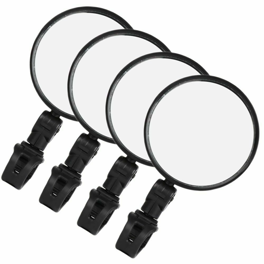 View Rubber+ABS Bike Rearview Motorcycle Looking Glass Bicycle Mirror Handlebar