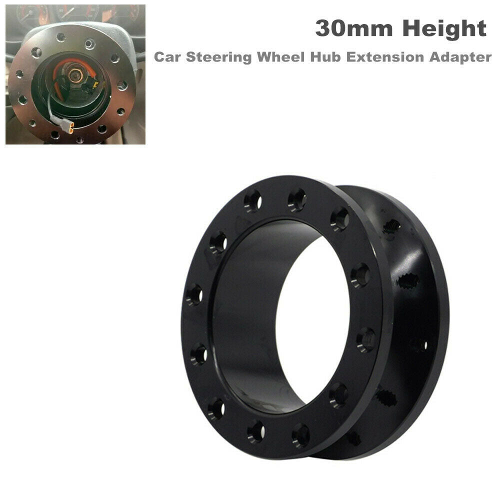 30mm Height Car Steering Wheel Hub Extension Adapter Spacer Universal Aluminum