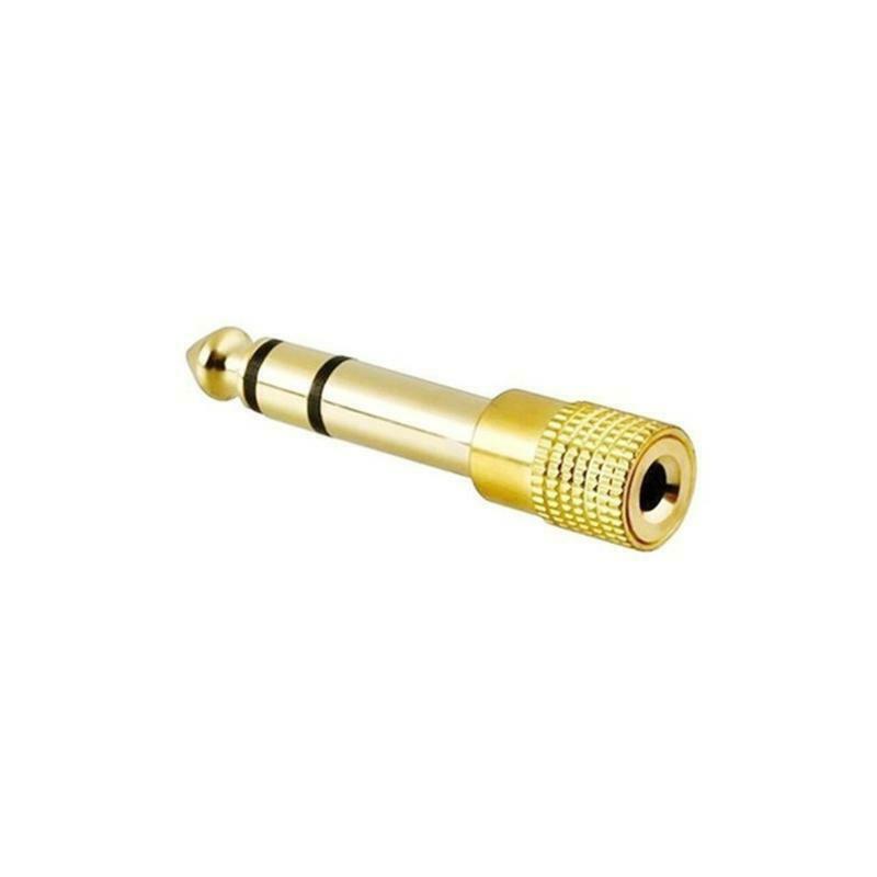 Headphone Audio- Adapter Jack 6.35mm Male To 3.5mm Female Adapter Connector 3pcs