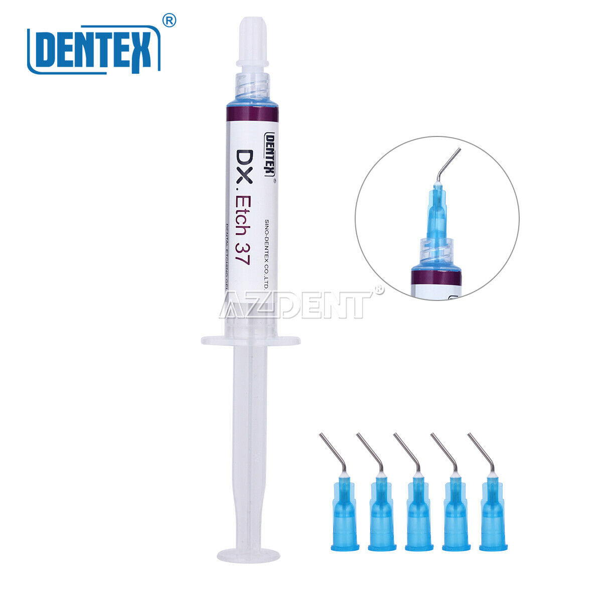 20Packs Dentex Dental Acid Etching Gel 37% Phosphoric 5 ml / syringe DX Etch 37