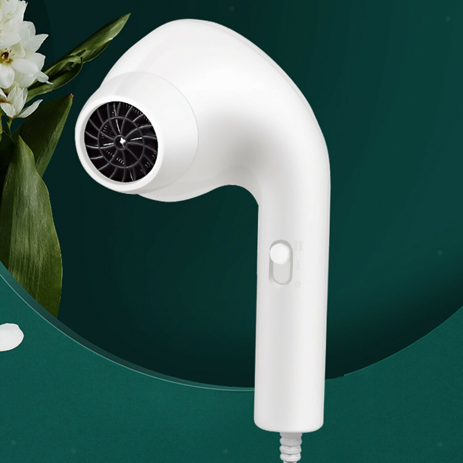 1000W Hair Dryer Blow Dryer Household High-Power Compact Quiet AU Plug White