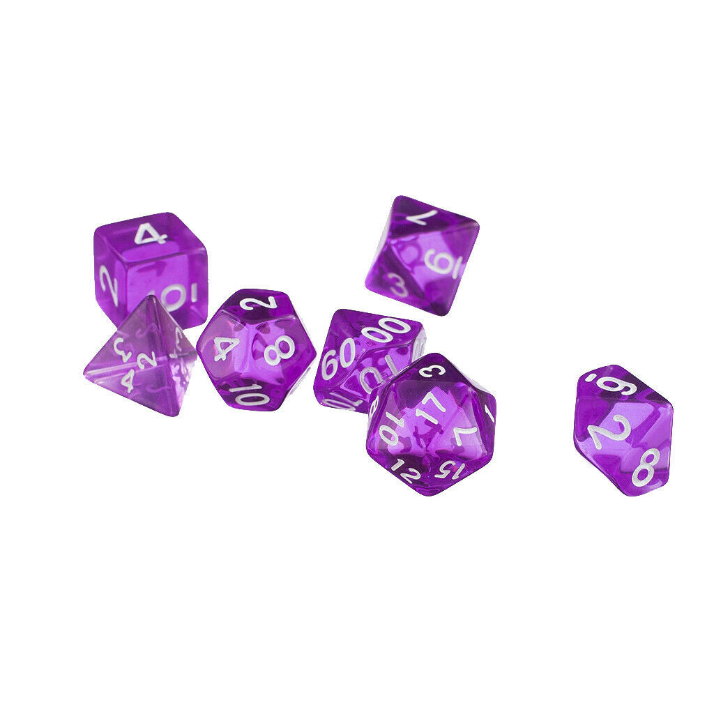 14pcs / Set Polyhedron Dice D4 D6 D8 D10 D12 D20 D20 for D&D RPG Red