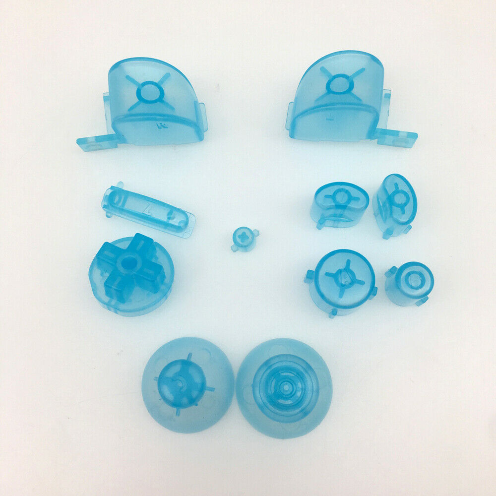 Clear sky blue full ABXYZ/LR Buttons+ThumbSticks D-pad for Nintendo Gamecube NGC