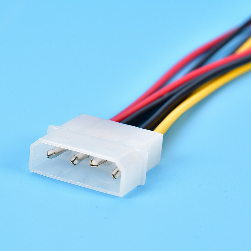 Molex to 2 SATA Dual Power Y Splitter Adaptor Cable Lead 2 Way 4 Pin -15 .l8