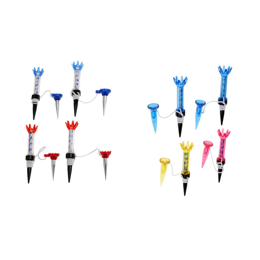 8 Pieces/Set 80mm Plastic Magnetic Golf Tees With Anchor Random Color