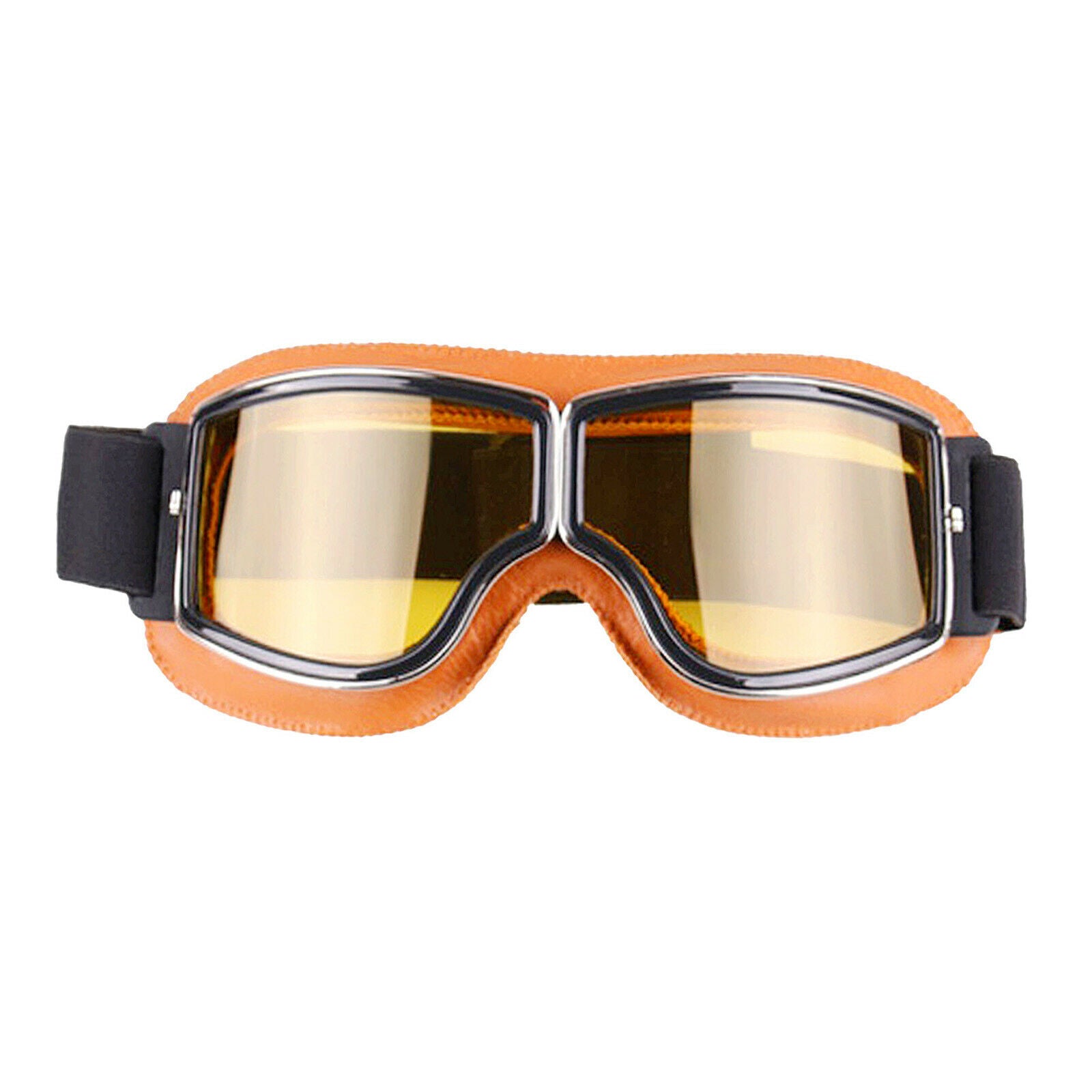Snow Goggles Ski Snowboarding Wind Proof UV Protective Glasses Brown Frame