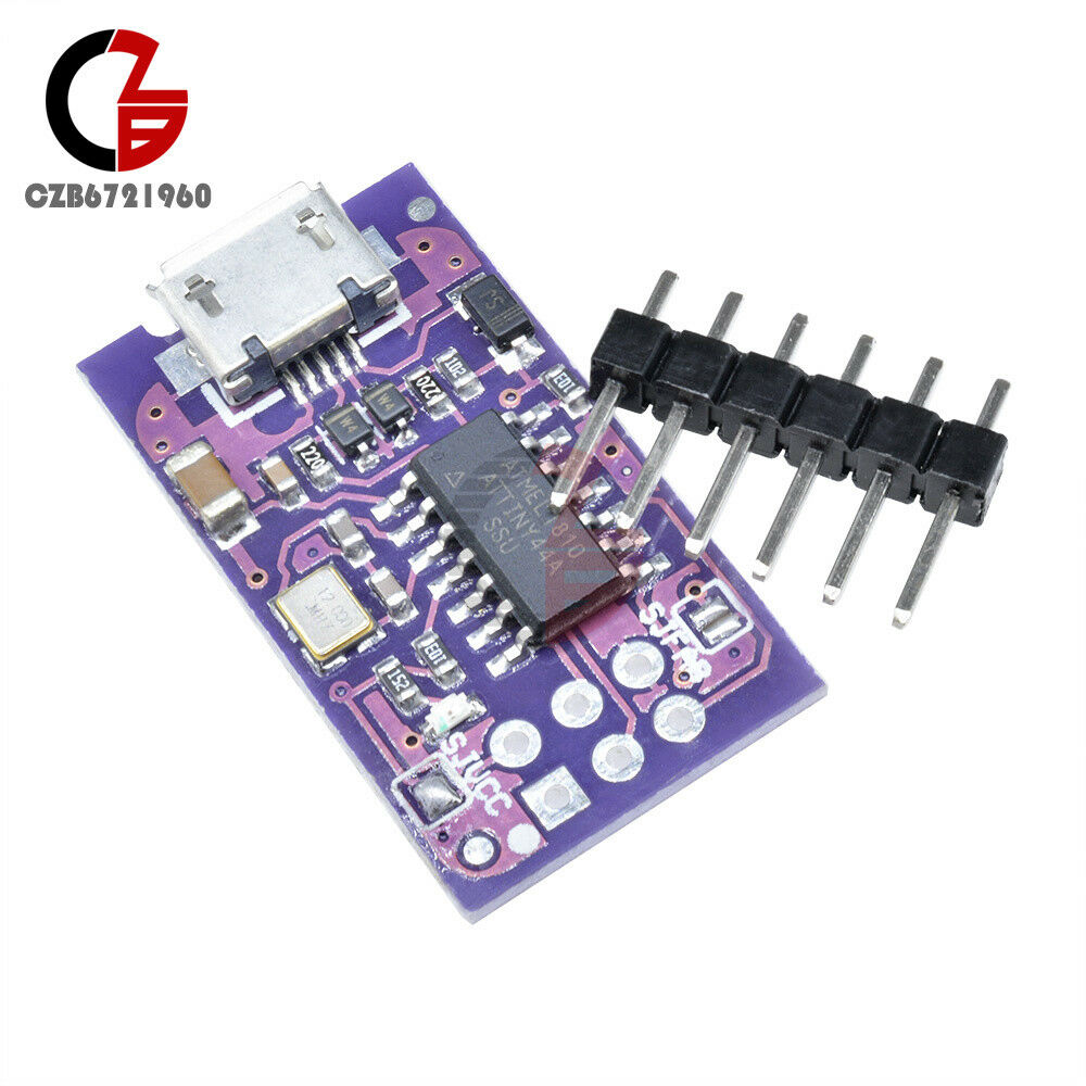Micro USB Tiny AVR ISP ATtiny44 USBTinyISP Programmer 5V For Arduino Bootloader