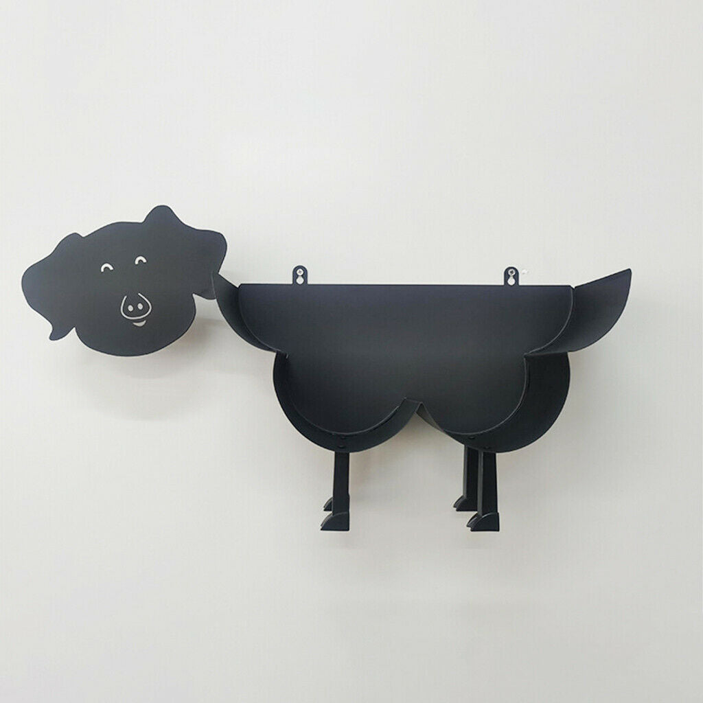 Pig Toilet Paper Roll Holder Roll Tissue Storage Indoor Bathroom Floor Decor