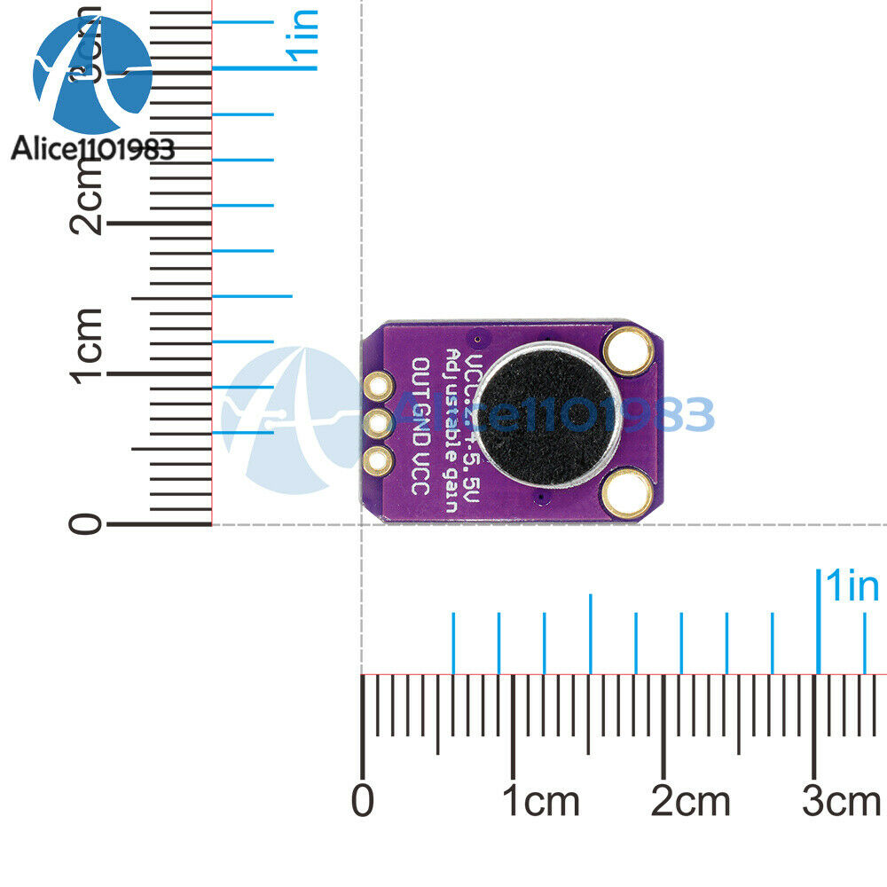 5PCS GY-MAX4466 Electret Microphone Amplifier with Adjustable Gain for Arduino