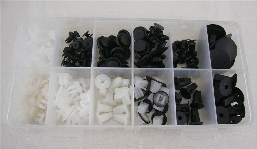 146X Clips Door Trim Panel Retainer Nylon Screw Grommet Hood Bumper Fender Clip