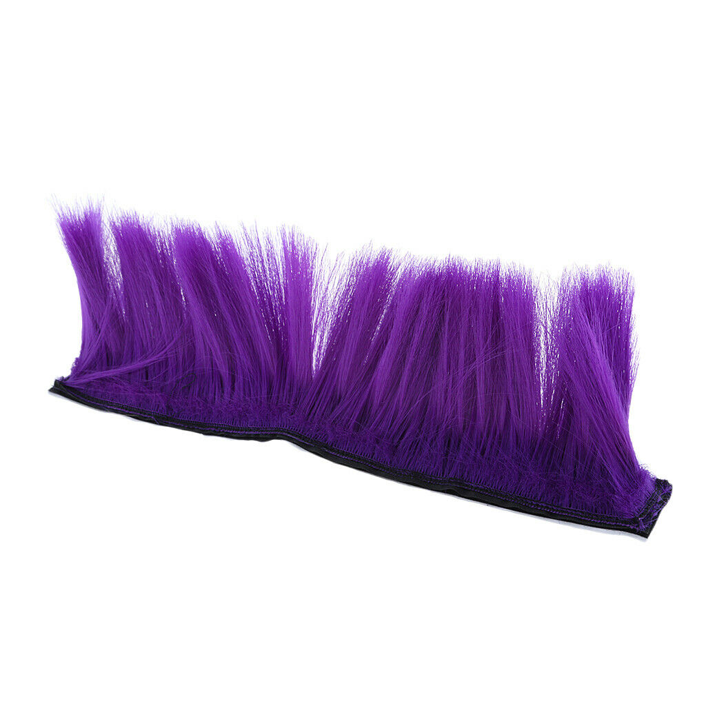 3pcs Motorbike Helmet DIY Accessories Mohawk Wig Costumes Hairpiece (Yellow +