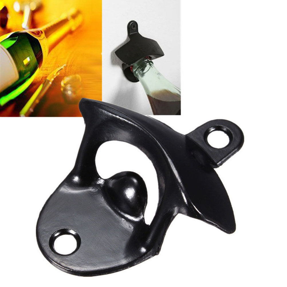 Unique Wall Mounted Stainless Steel Bar Wine Beer Glass Caps Bottle Opene.l8