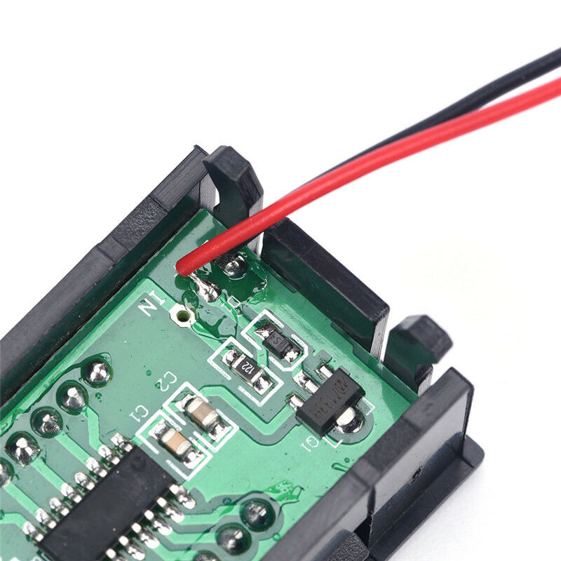 Mini voltmeter tester Digital voltage test battery DC 0-30V red auto c.l8