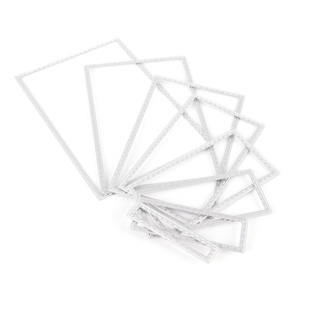 8X Rectangle Metal DIY Cut Die Stencil Scrapbook Album Paper Card Emboss CrE DD