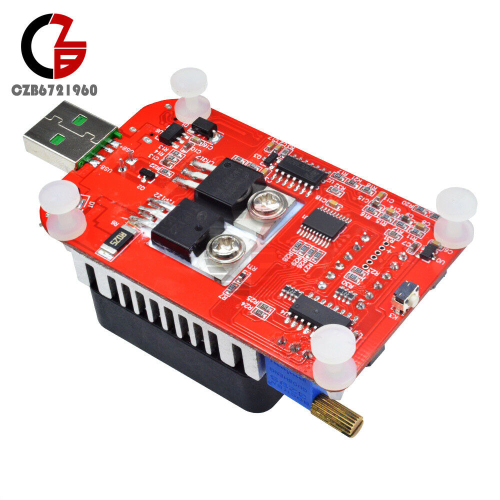 25W QC3.0 LED Display USB Intelligent Electronic Load Thermostatic fan Tester