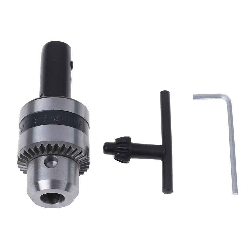 1.5-10mm Drill chuck driver converter 3/8''24UNF quick connect with key adapt_DD