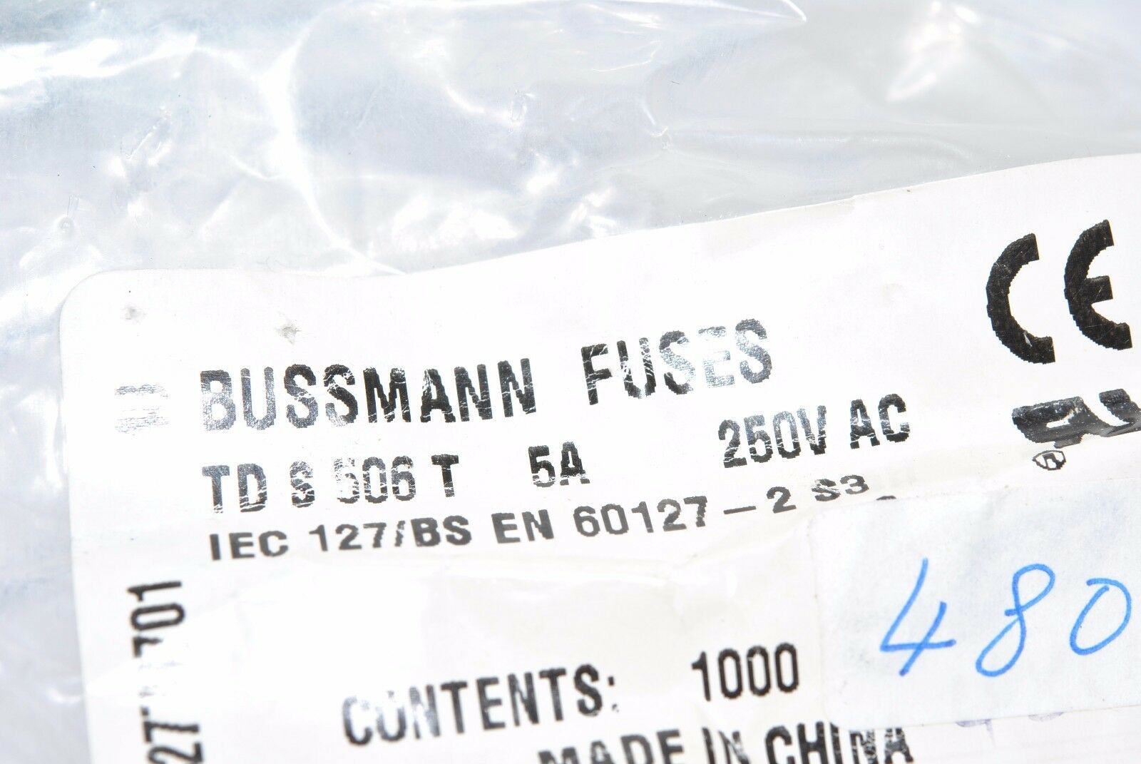 2pcs - BUSSMANN 5A 250V 5x20mm S506 series T Slow Blow Glass Fuse - BUSS