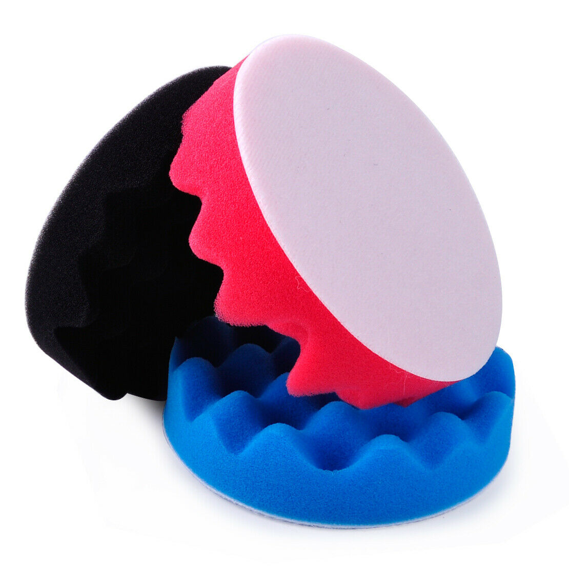 7pcs 5" Polishing Waxing Wool Sponge Pads Kit Car Polisher Vehicle Buffer An