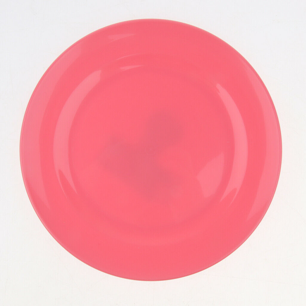 2pcs Plates Set Food Container Dishes Camping Outdoor Storage Bowl Pink