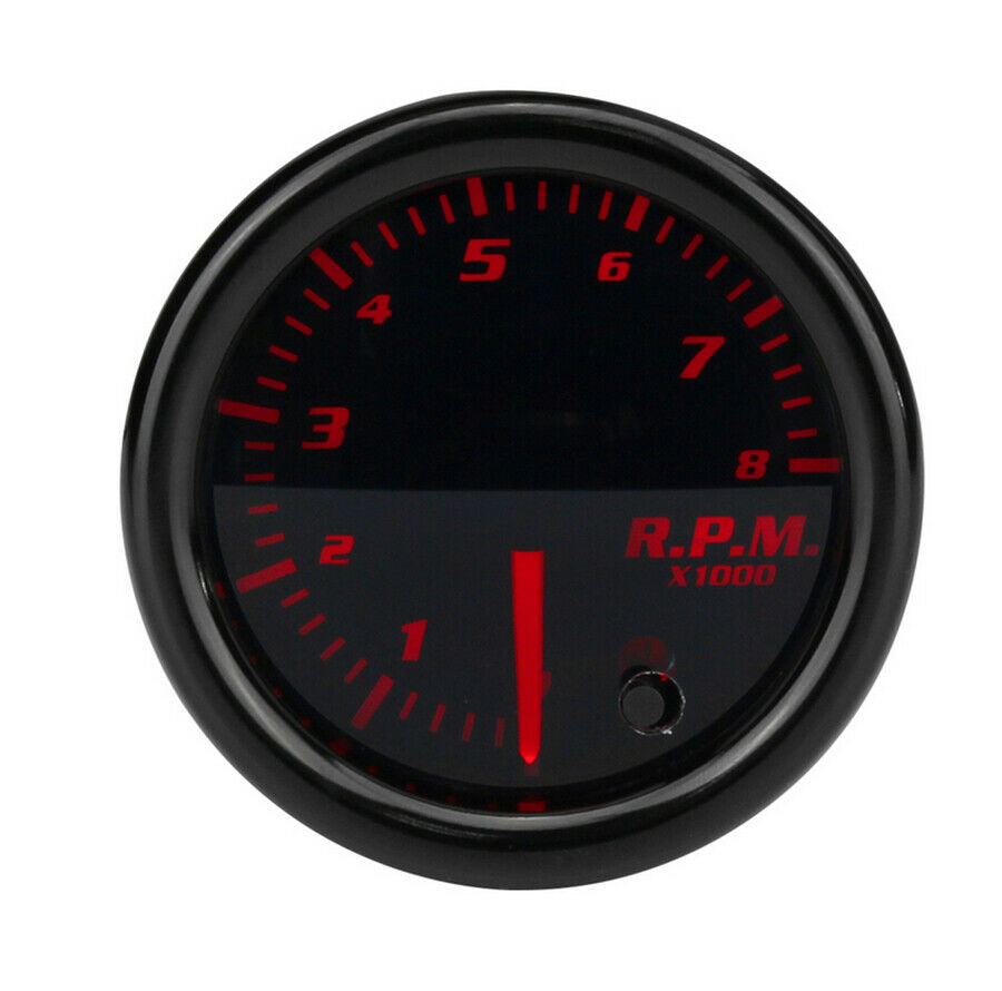2'' Car Tacho Gauge Meter Tachometer 0-8000 RPM 7 Color LED Display Universal