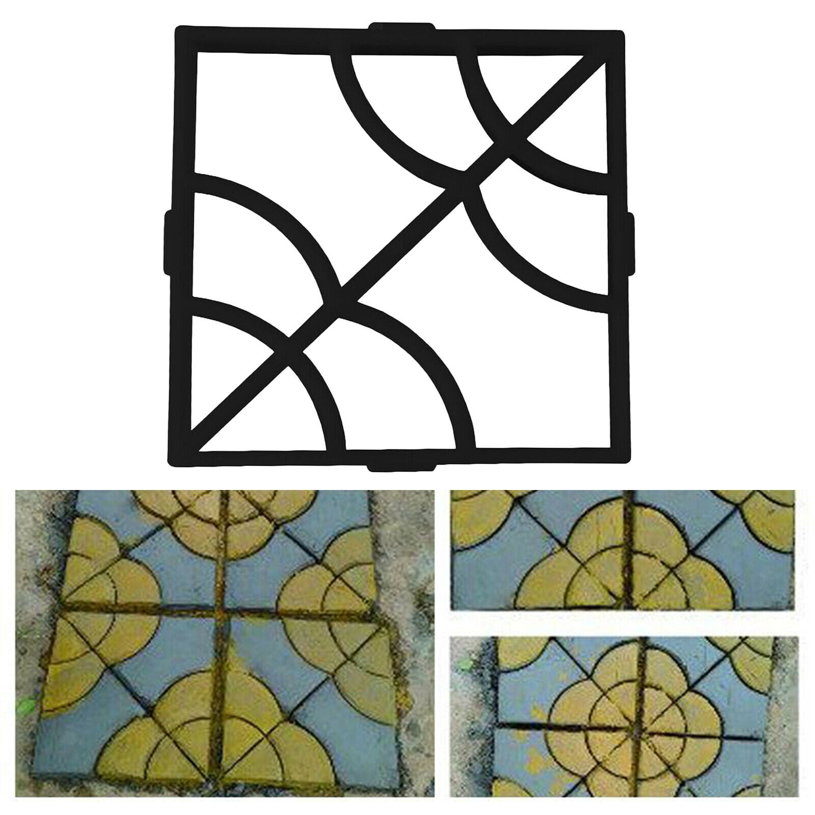 Garden Lawn Path Paving Pavement Mould DIY Patio Path Walkway Maker Mould