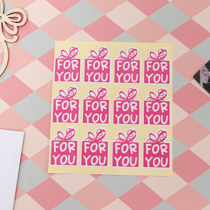 180pcs/lot Pink Color For You Stickers DIY Hand Made For Gift Sealing Sti.l8