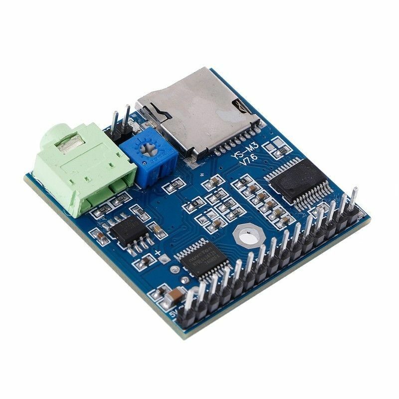 MP3 Voice Module SD/TF voice Broadcast Trigger Player + Speaker F SCM MCU UI L