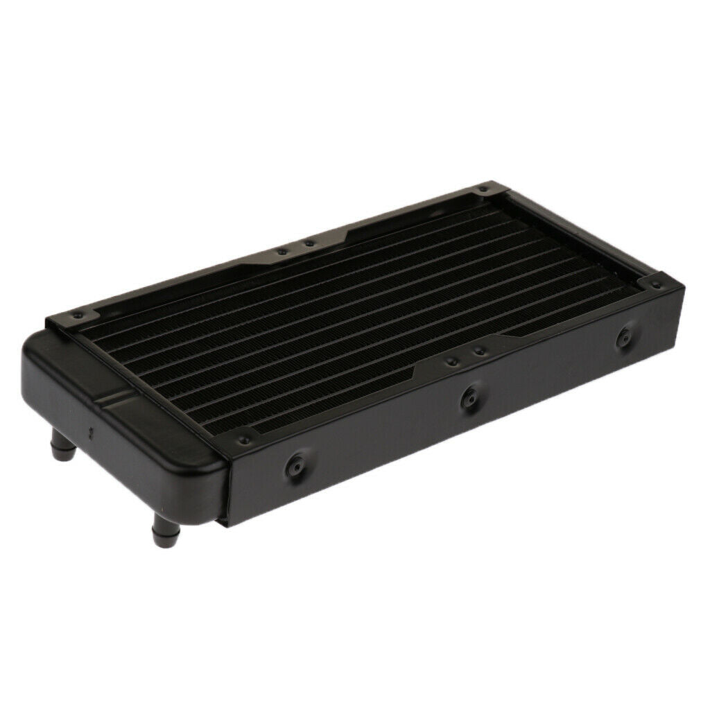 1Pcs Aluminum Computer CPU 10 Pipes Water-Cooling Heat Exchanger Radiator 240mm