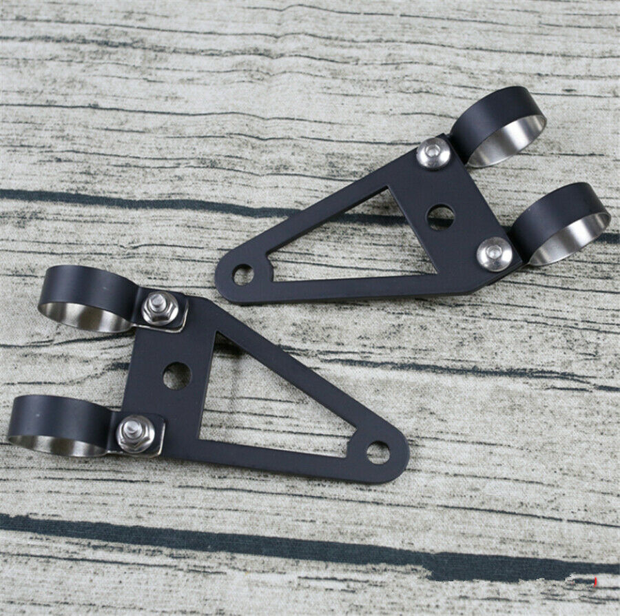 41mm Fork Motorcycle Light Bracket Steel Black headlight Turn Lights Holder