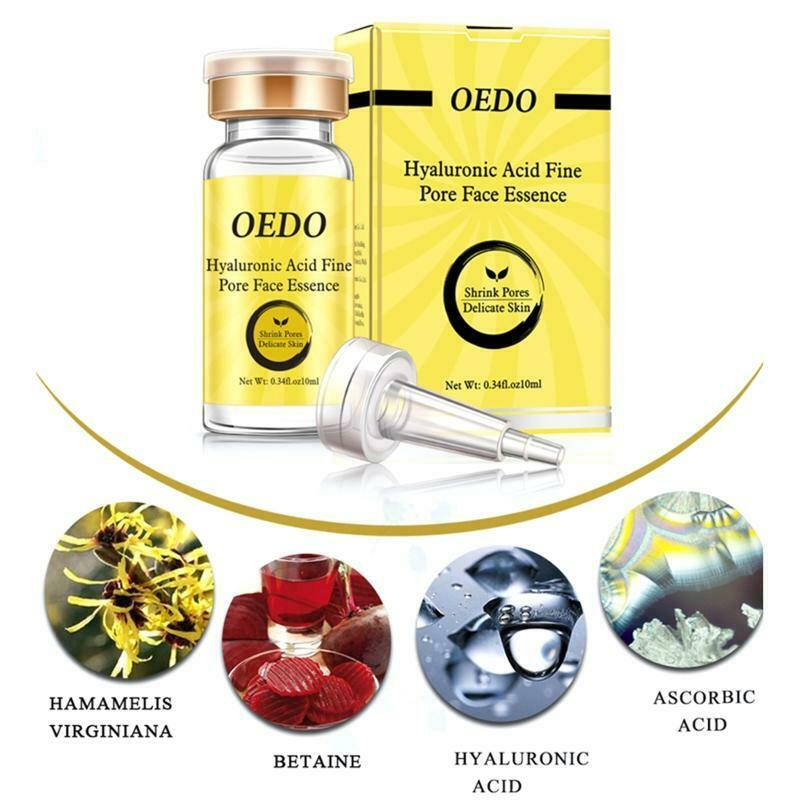 10ml Hyaluronic Acid Shrink Pores Essence Facial Moisturizing Nourishing Serum