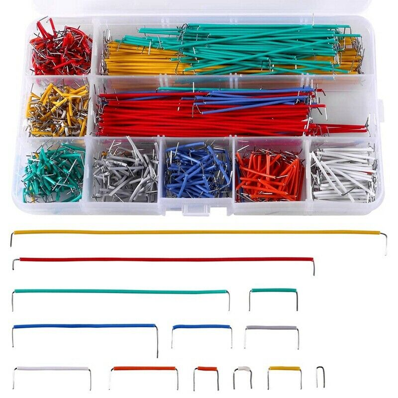840 Pcs Preformed Breadboard Jumper Wire Kit,14 Lengths Assorted Jumper Wire fL8