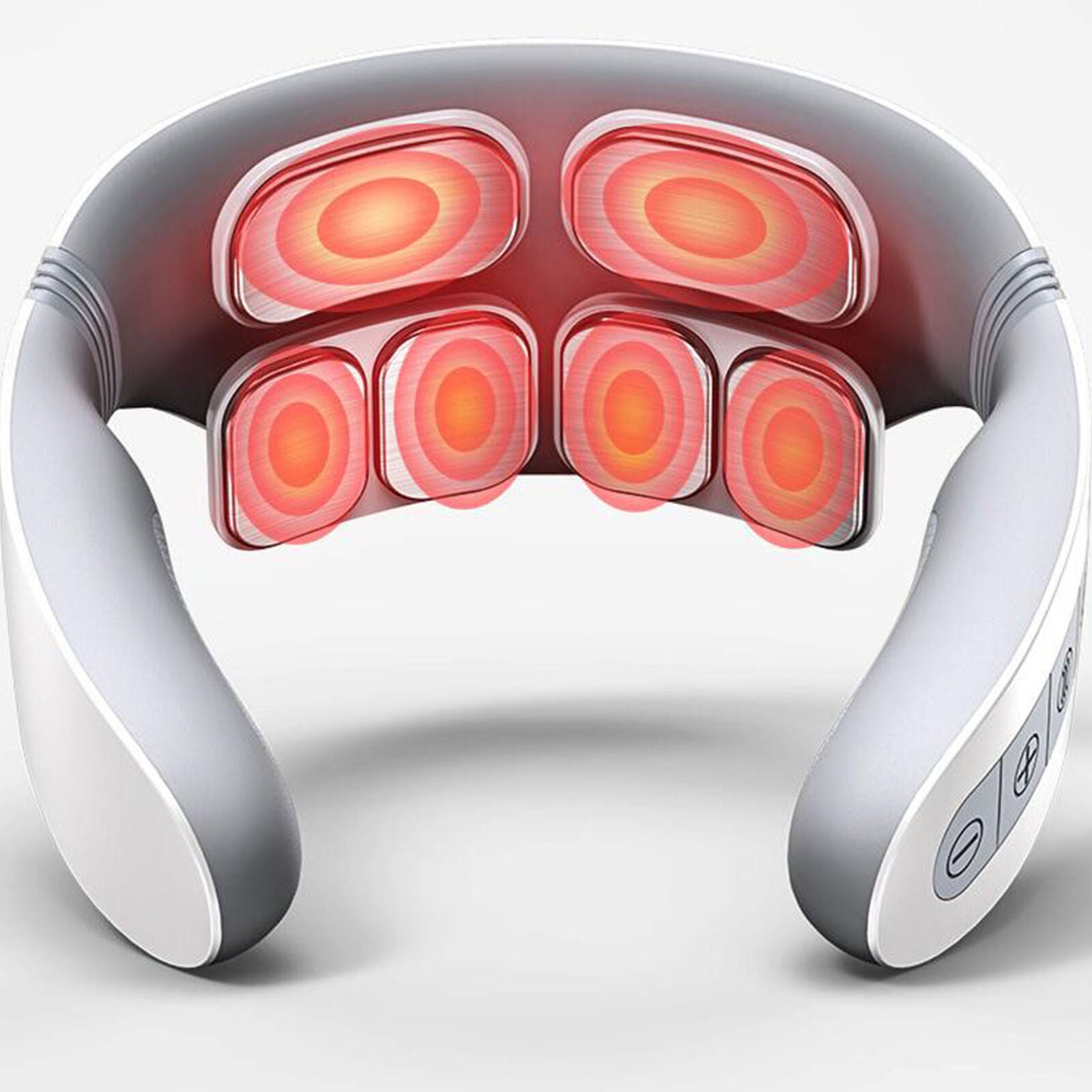 6 Heads Electric Neck Massager Smart Charging Pulse Relax Cervical Pain Relief