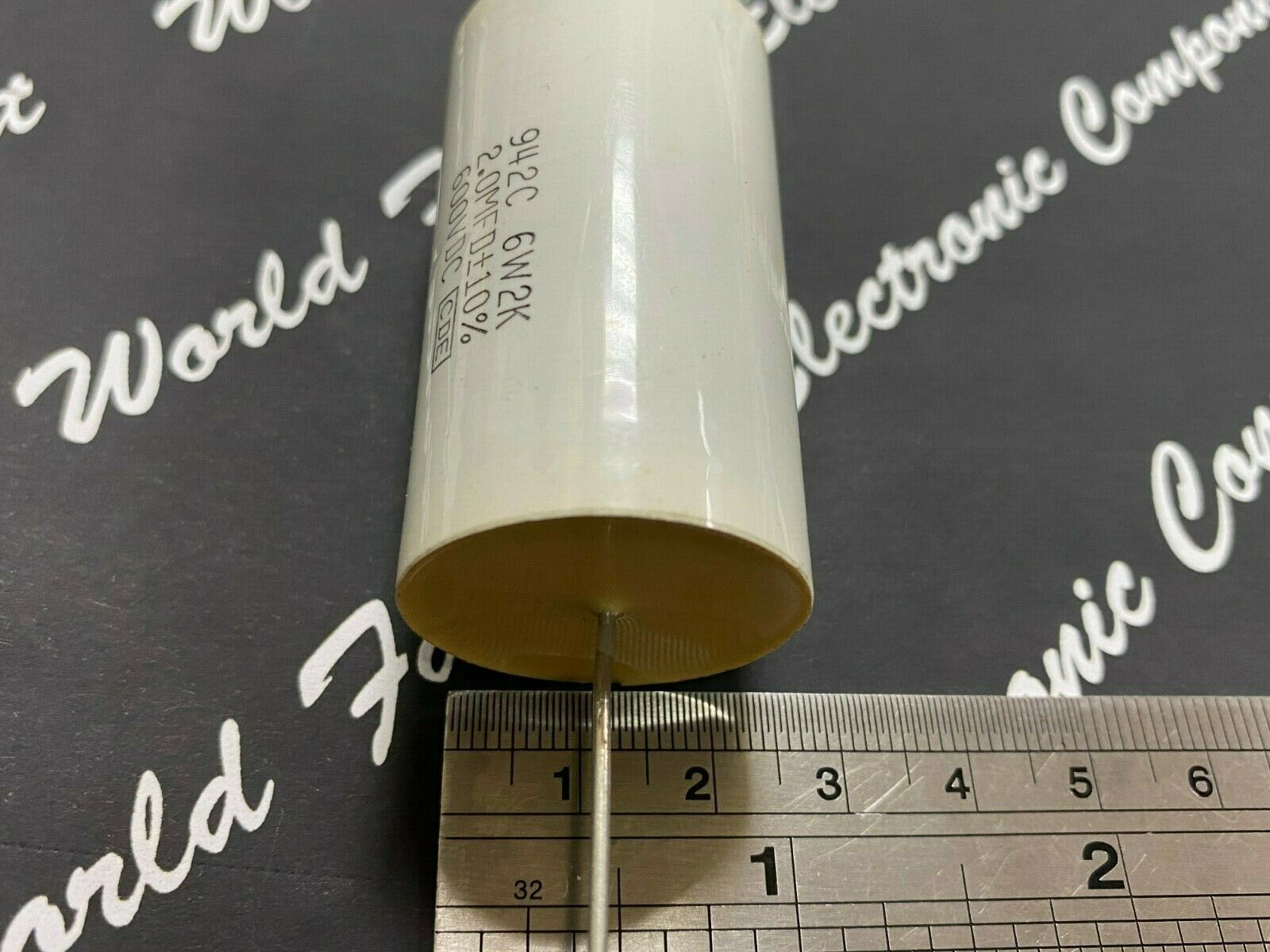 1pcs- CDE 2uF (2µF) 600V 10% 942C6W2K Axial Polypropylene Capacitor