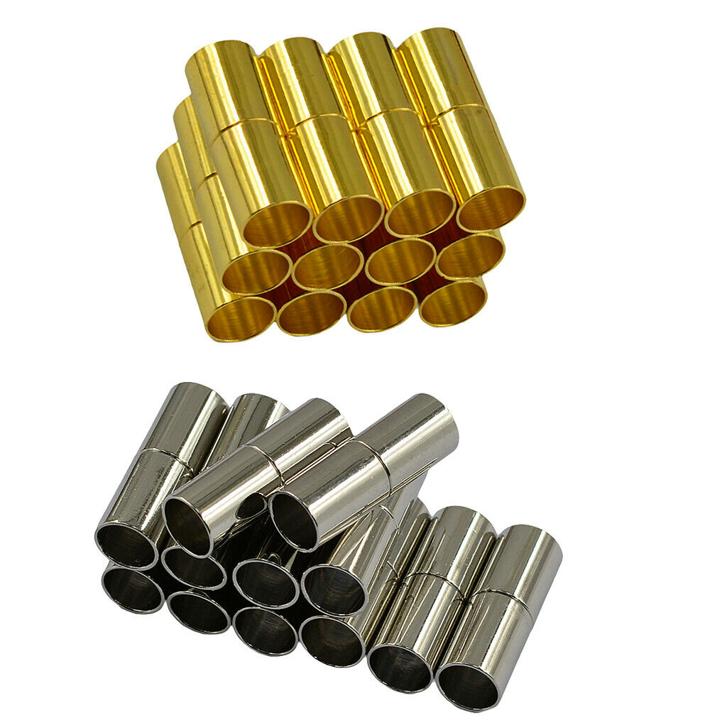 24 Sets 4mm Leather Cord End  / Magnetic Clasp Jewelry Making Findings