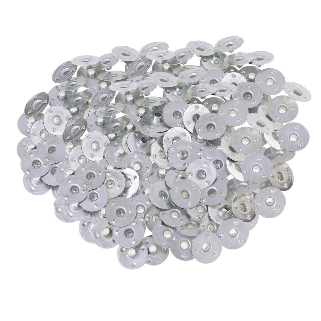 500pcs Metal Candle Wick Sustainers Tabs Base for Candle Makings 12.5x3mm