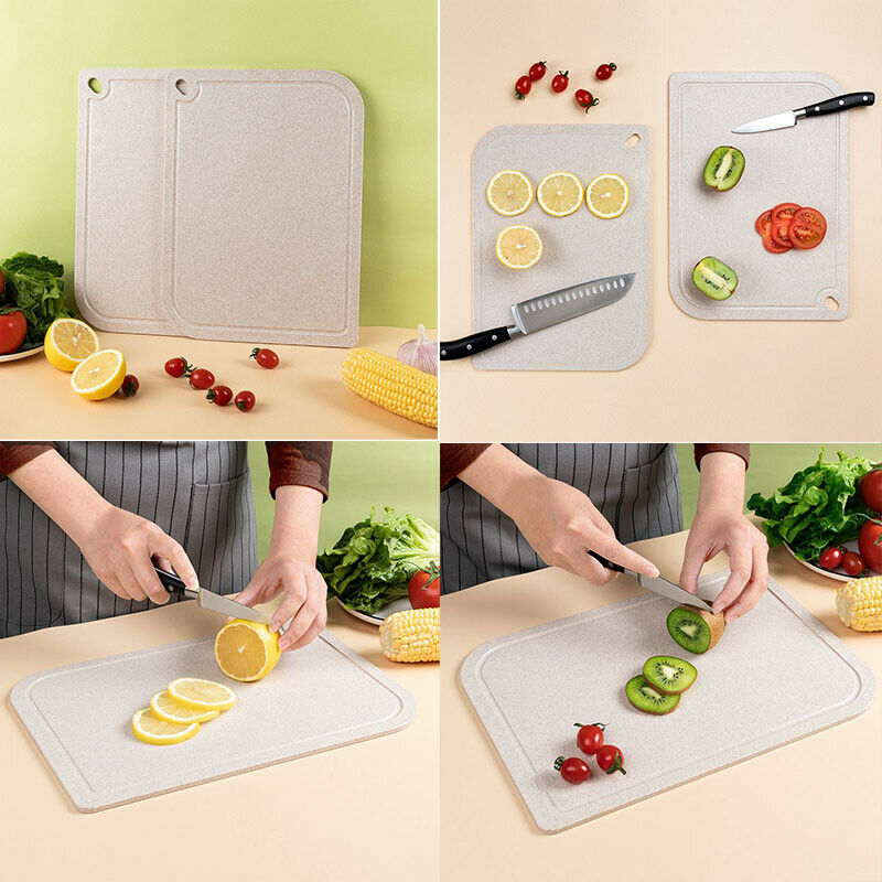 Chopping Board Set Convenient Index Cutting Boards With Stand M&W Non-slip.