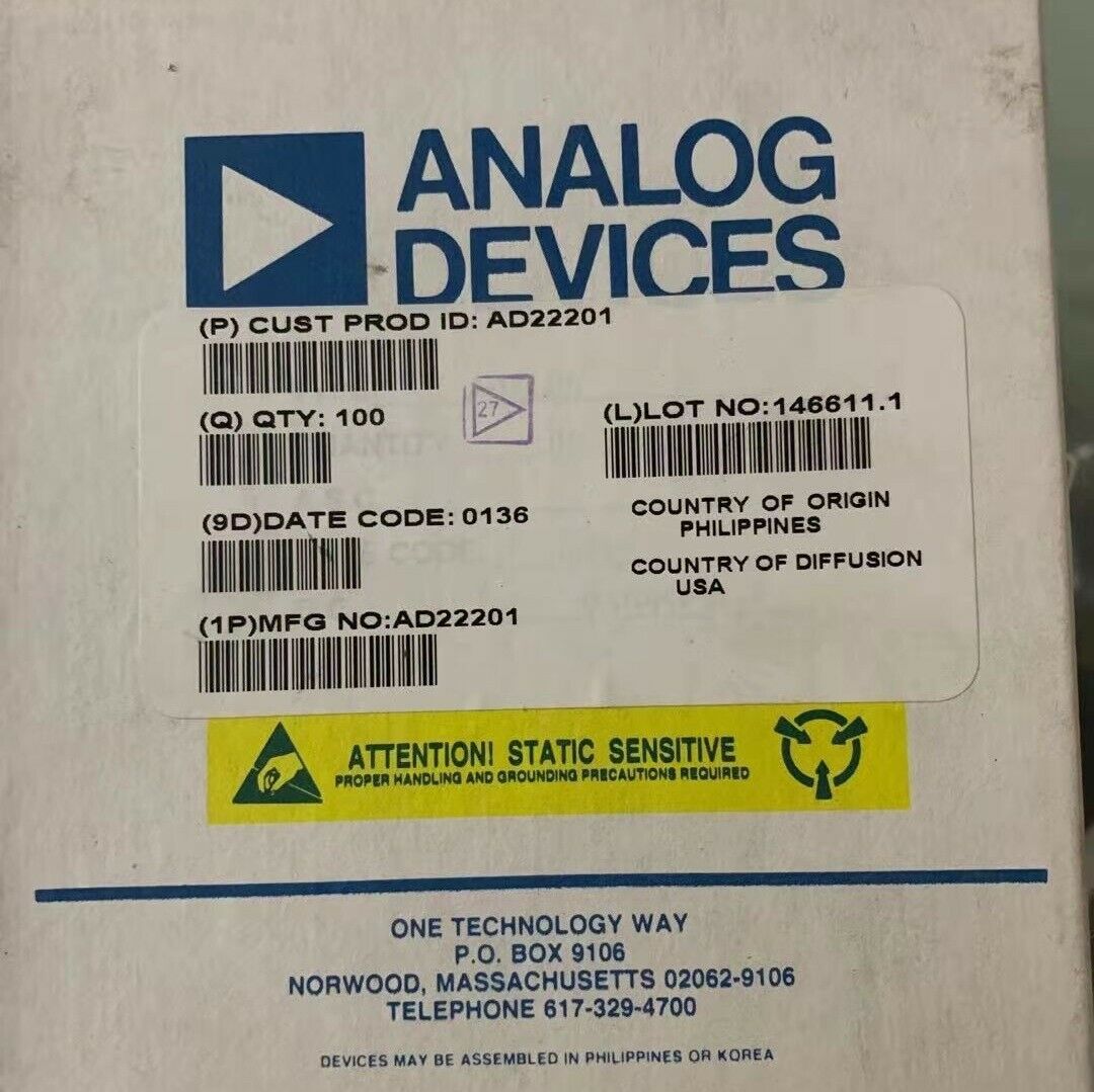1PCS  ACCELERATION DETECTOR IC ANALOG DEVICES TO-100-10(CAN-10) AD22201
