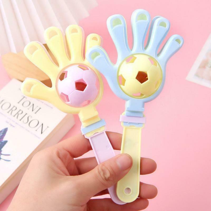 Kids Rattle Toys Bright Color Double Ball Inside Funny Accompany Toys