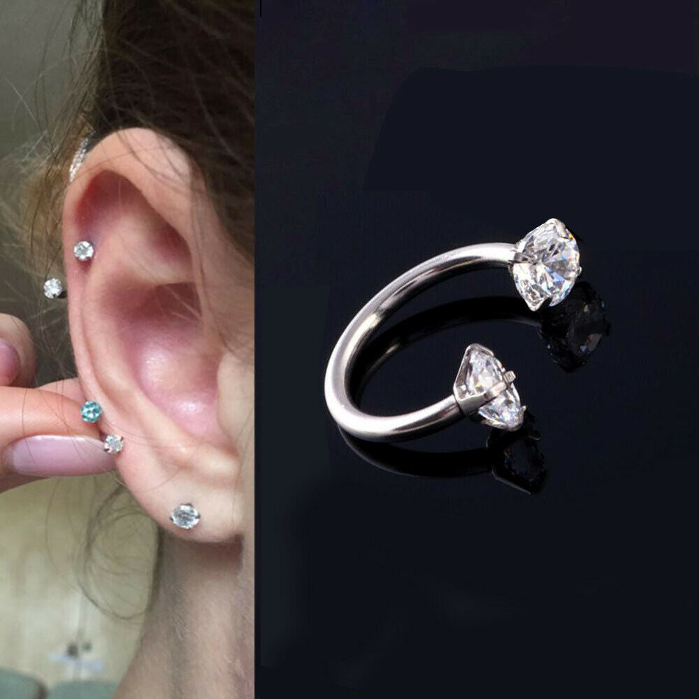 1Pc Piercing Septo Nose Lip Ear Septum Cartilage Captive Hoop Ring Jewelry Hot