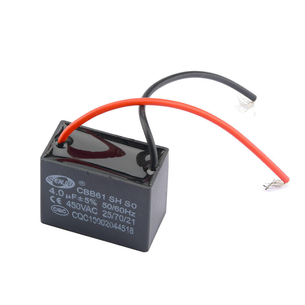AC 250V 4UF CBB61 Rectangle Non Polar Motor Strating Capacitor