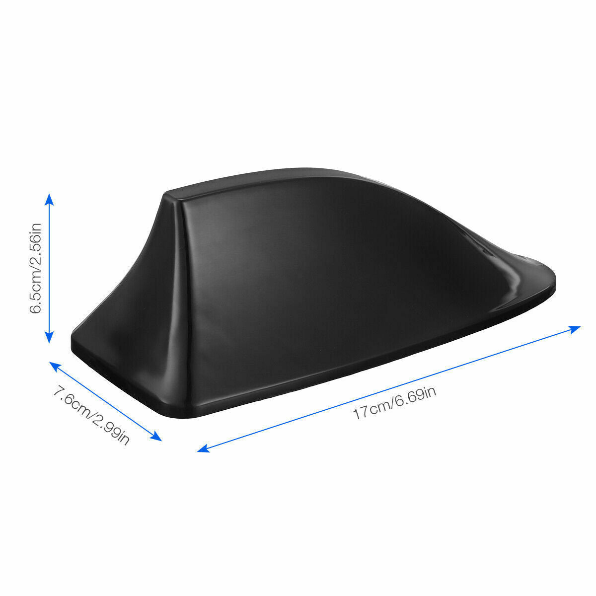 Black Shark Fin Roof Antenna Aerial FM/AM Radio Signal Decor Car Trim Universal