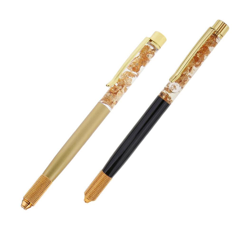 Brow Lip Eyeliner Manual Tattoo Pen Microblading Permanent Makeup Machine Black