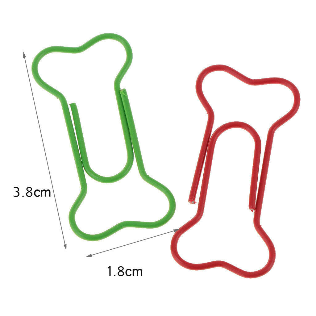 50 Piece/set Metal Bone Shape Paper Clips Scrapbooking Photo Album Envelope