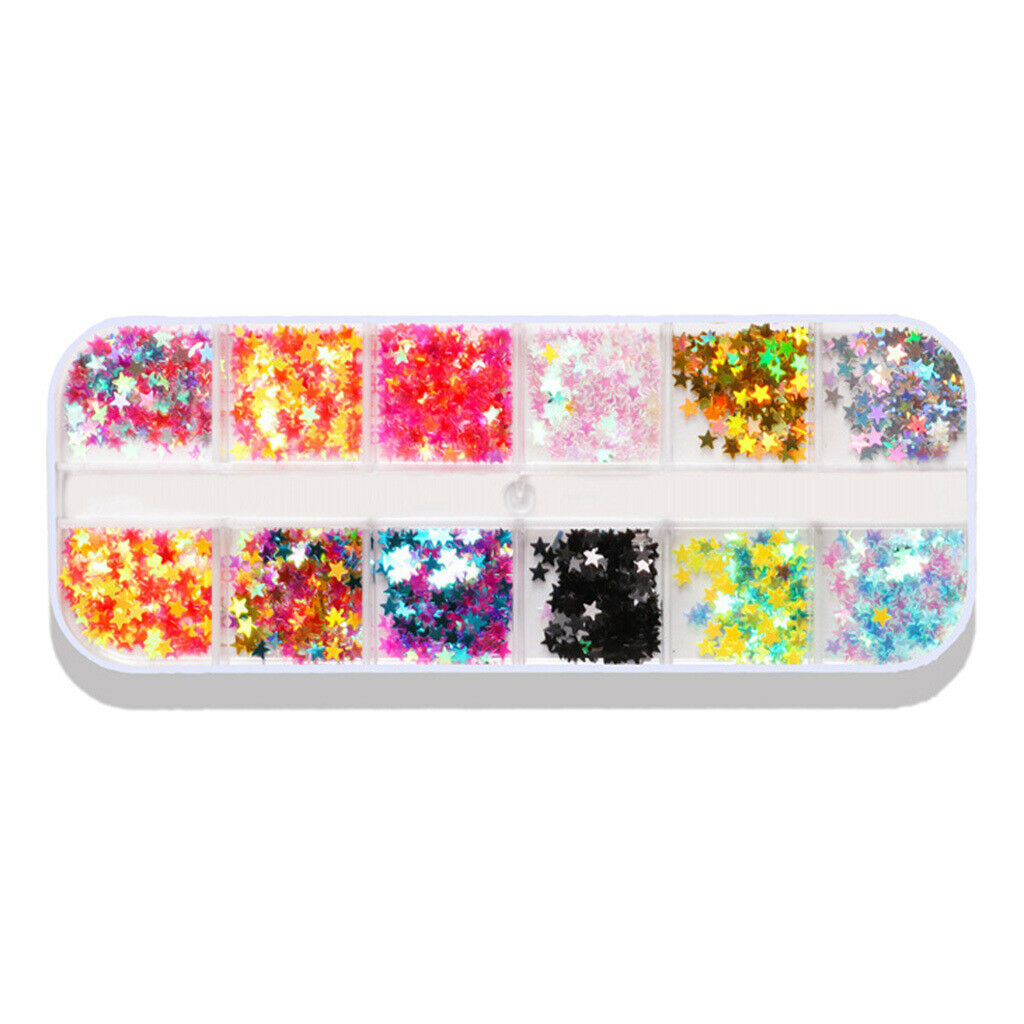 Professional DIY Nail Paillettes Foil Flakes Manicure Nails Art Glitter